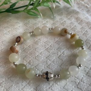 Afghan Jade Fancy Stack Bracelet